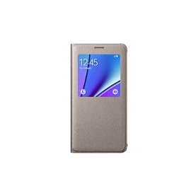 CAPA SAMSUNG GALAXY NOTE 5 CLEAR VIEW - DOURADO