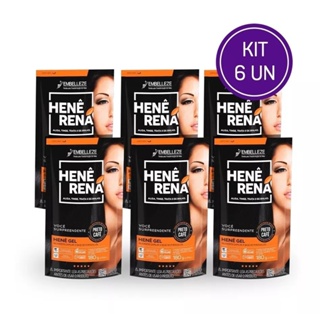 Kit Henê Rená Preto Café 180g C/6 em Oferta na Shopee