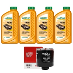 4 Lts Óleo Lubrax Valora 5w40 + Filtro Óleo Gol Fox 502 00