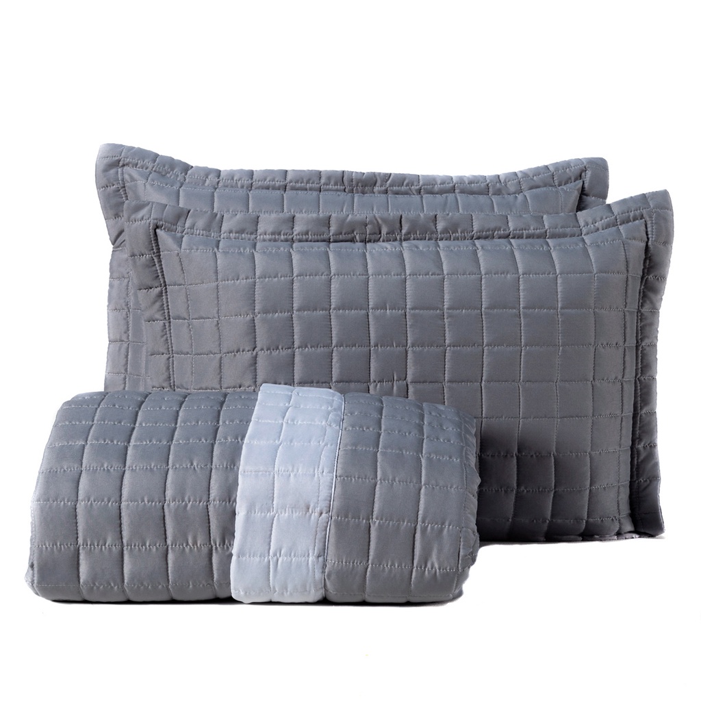 Kit Cobre Leito Liso Napoli King 03 Peças - Matelado Percal 180 Fios