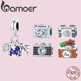 Bamoer 925 Acessórios De Câmera De Prata Para Pulseira BSC852