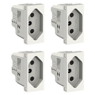 Kit 4 Modulos Tomada Orion 20A 250V 2P+T Sem Placa Branco em Oferta na Shopee
