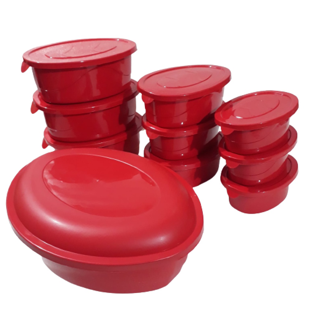 pote plastico vasilha tipo marmita com tampa kit com 10