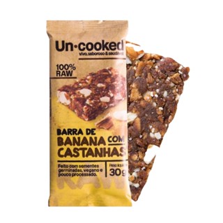 Barra de Banana Com Castanhas RAW Uncooked 30G