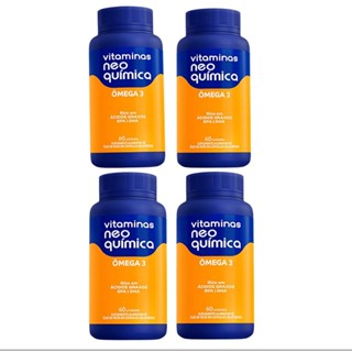 Kit 4 Omega 3 Neo Quimica Com 60 Capsulas Cada Total 640