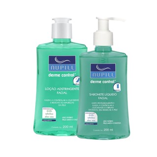 Kit Nupill Derme Control Sabonete e Loção Adstringente 200ml