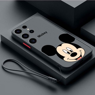 [Samsung Galaxy S23 Ultra S23 + S22 S21 + Plus S22 S21 FE Anti-Queda disney Mickey Caixa De Telefone Translúcida Transparente Capa Dura Fosco
