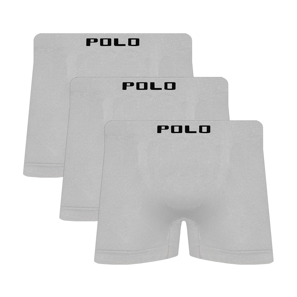 Kit 3 Cuecas Polo Boxer Microfibra Branco - POLO STAR em Oferta na Shopee