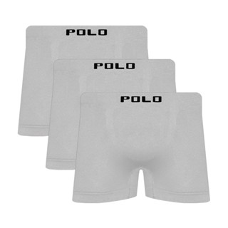 Kit 3 Cuecas Polo Boxer Microfibra Branco - POLO STAR