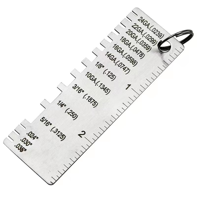 (Estoque Pronto) 1pcsmedidor De Espessura Da Régua De Inspeção De Soldagem Medidor Em Aço Inoxidável Ferramenta De Medição em Oferta na Shopee