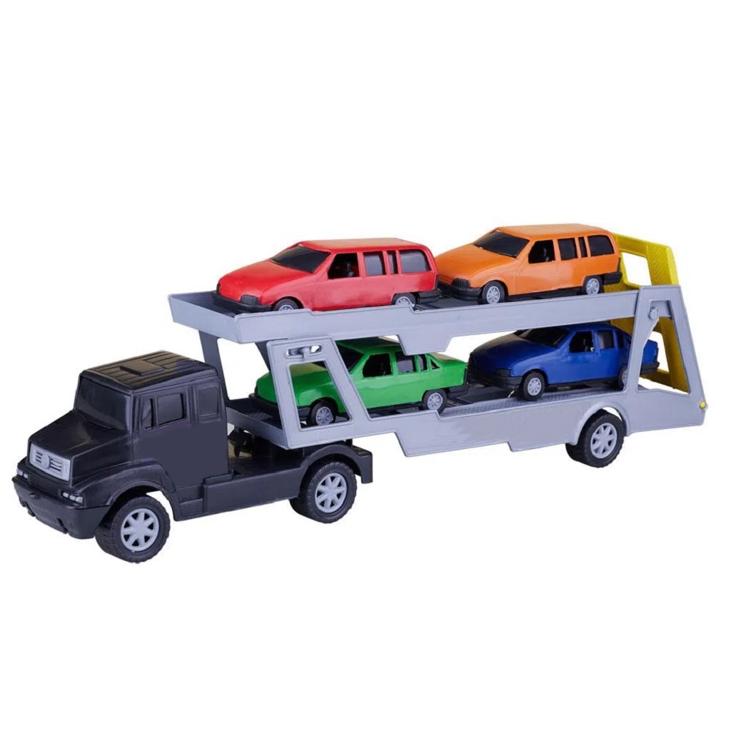 Caminhão Cegonheira De Brinquedo Com 4 Carrinhos Mini Truck Solapa 0869 - Samba Toys em Oferta na Shopee