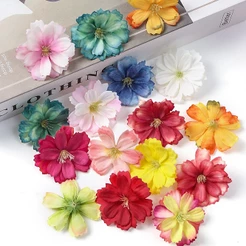 10PCs Artificial Daisy Flower Fake Flowers Head For Home Wedding Party Decorações Festa De Casamento De Noiva De Bricolage Wreath Crafts Acessórios Simulação De Flores