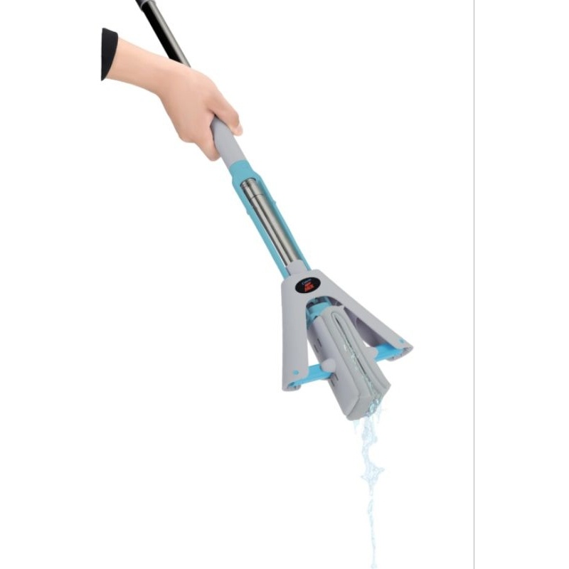 Imagem NOVO Mop Original Limpeza Geral Plus Lava E Seca CELESTE Dobravel Leve Compacto