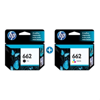 Kit Cartucho Original Hp 662 Preto + 662 Color em Oferta na Shopee