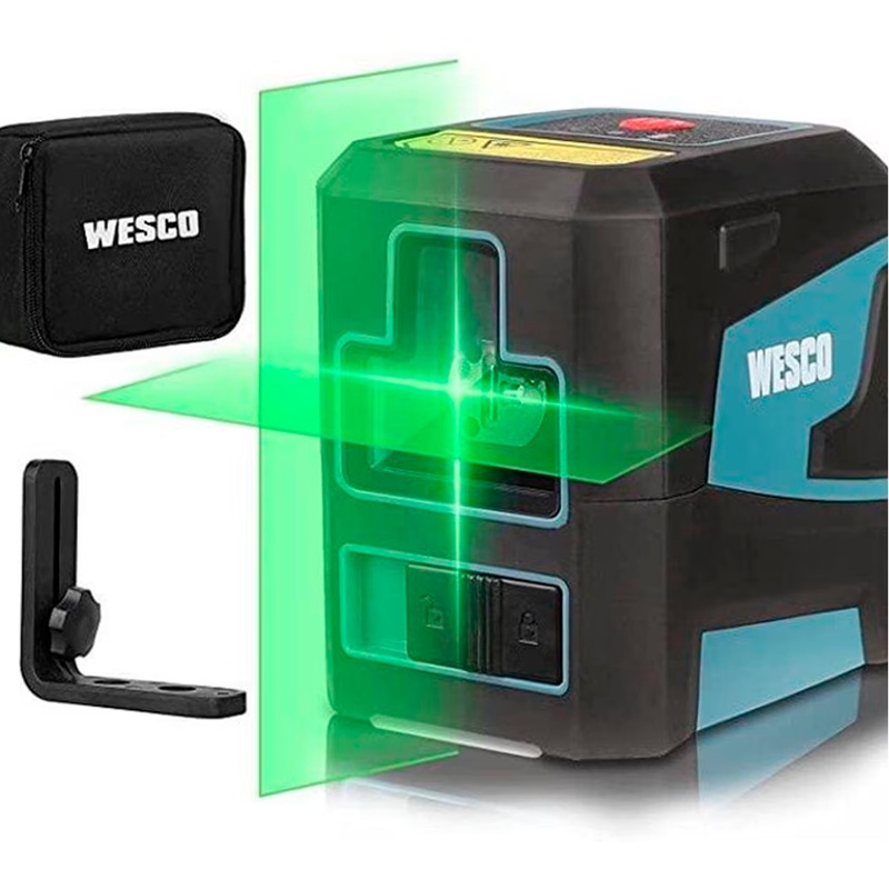 Nível A Laser Verde Linha Cruzada Autonivelador Estável 3V 360 Graus Com Base Magnética Profissional