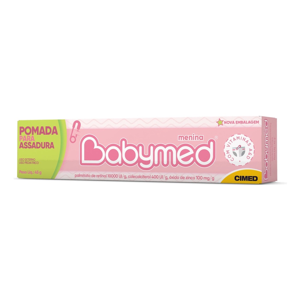 Pomada Prevenção De Assaduras Babymed Menina 45g - Cimed