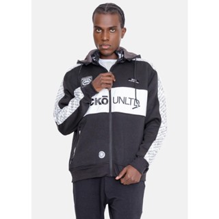 Moletom Ecko Plus Size Aberto Com Capuz Preto