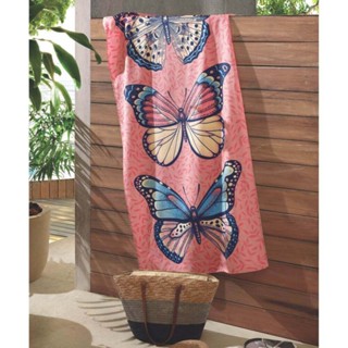 Toalha de Praia Aveludada Estampada 76cm x 1,52m - Dohler