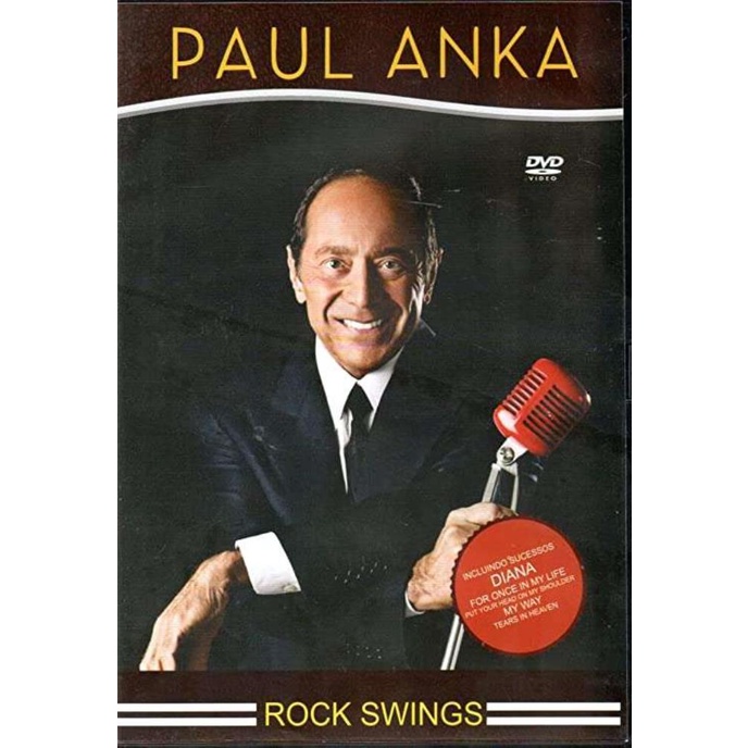 DVD Paul Anka Rock Swings Incluindo Diana e My Way