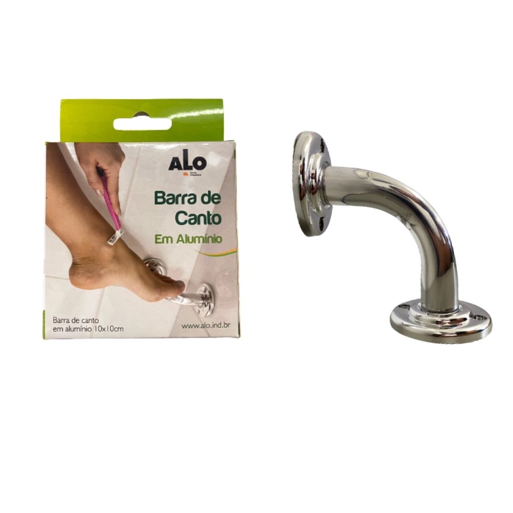 Barra De Canto Apoio Para Pé Mão e Depilação Banheiro Alo