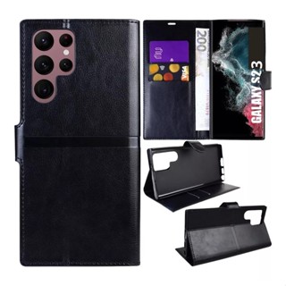 Capa Capinha Carteira Couro Para Samsung Galaxy  S23 Ultra
