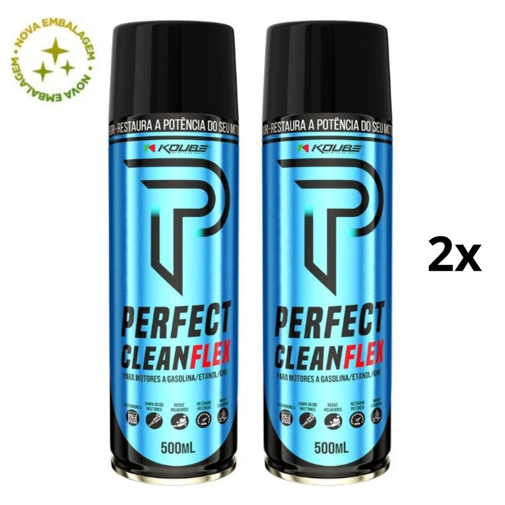 Kit 2 Limpa Motor Via Tanque Perfect Clean Flex 500ml Koube