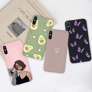 Para capa de Silicone à prova de choque Xiaomi Redmi 9A 9AT 9i Girassol gato capa preta para Xiaomi Redmi 9AT 9i 9A capa de telefone fofa moda fosca capa traseira protetora