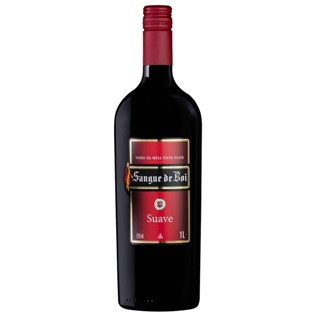 Vinho Brasileiro Tinto Suave Sangue de Boi Serra Gaúcha Garrafa 1l