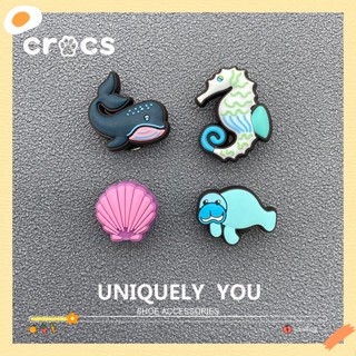 Croc jibbitz Fivela De Sapato Encanta Chinelos De Bricolage Flor Série animal Marinho