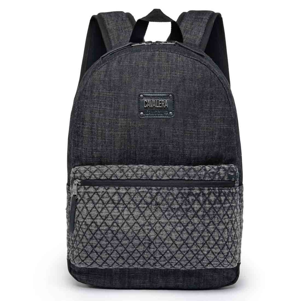 Mochila Para Notebook Feminina Cavalera Stylish com Estojo - Preto