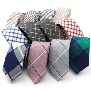 ZONFAZ Gravata de Algodão Listrada Arco-Íris, Macia e Estreita, Acessórios Casuais para Festa e Casamento em Oferta na Shopee