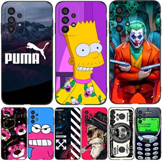 Estojo Para Samsung Galaxy A53 5G 6.5inch SM-A536 Capa Traseira Do Telefone Silicone Soft Silicon Black Tpu Urso Leão Bonito