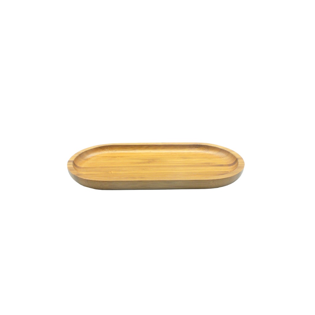 Bandeja de Bambu 24cm Petisqueira Multiuso Oikos Natural