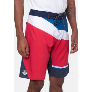 Boardshort Ecko Lines Azul Marinho e Vermelho