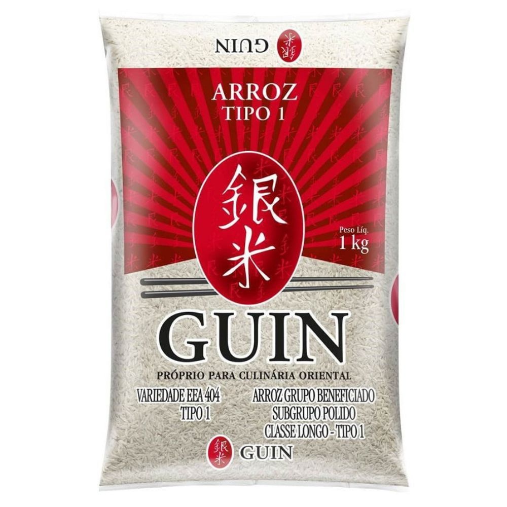 Arroz Japonês Grão Longo 1Kg Guin Arroz Japonês Grão Longo 1Kg Guin