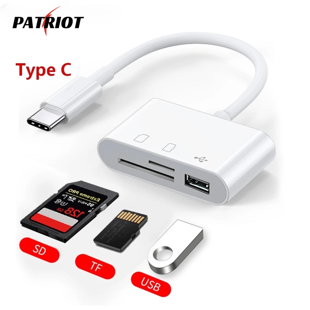 Leitor De Cartão Telefônico Tipo C TF SD Câmera CF Três Em Um/De Transferência OTG Multi-Funções/Adaptador Para Laptop/Acessórios 3C