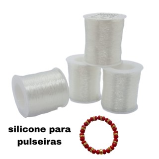 Fio de Silicone Elástico Para Pulseiras - 100 Metros
