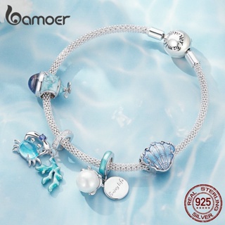 Bamoer Silver Ocean Series De Submarino/Tartaruga/Concha/Caranguejo Para Presentes De Aniversário Da Bracelect SCC2504 em Oferta na Shopee