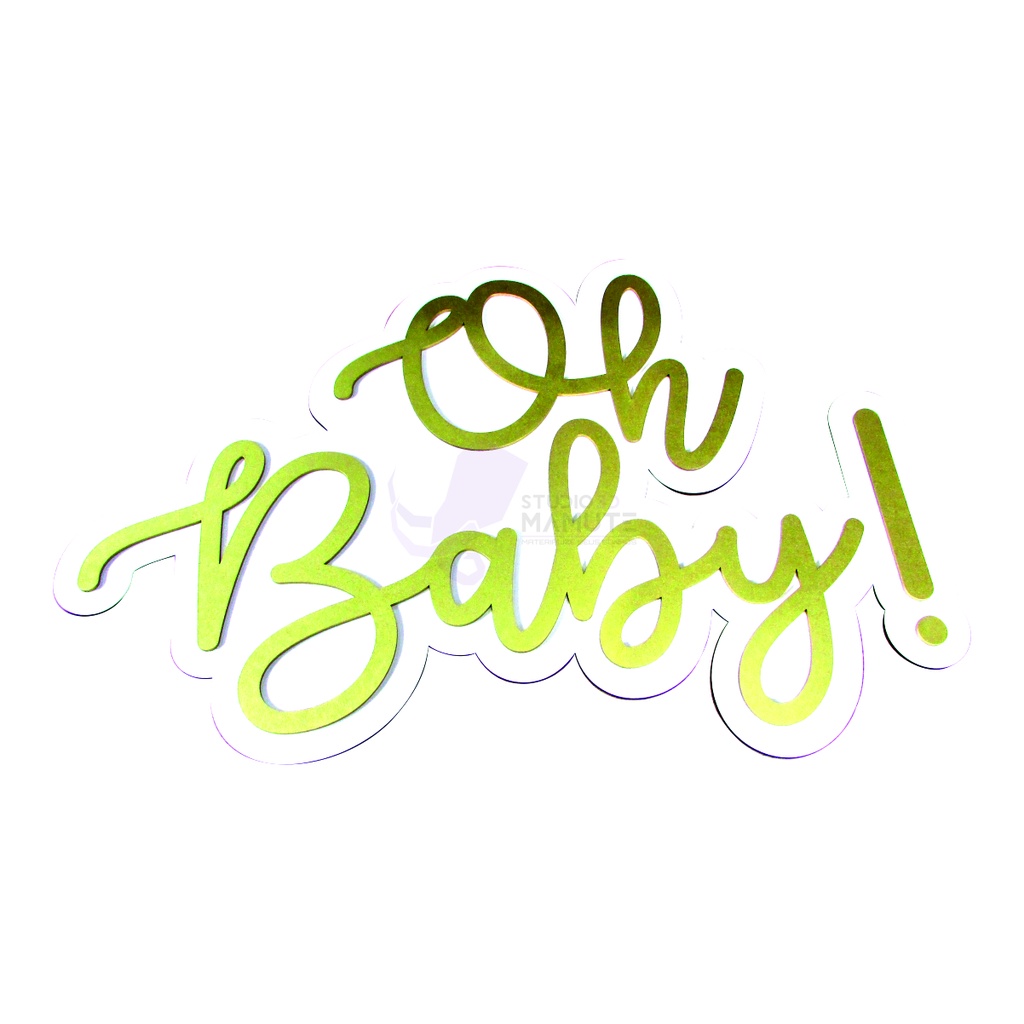 Placa Decoração Aniversário Oh Baby Dourado Painel 60x40cm em Oferta na Shopee