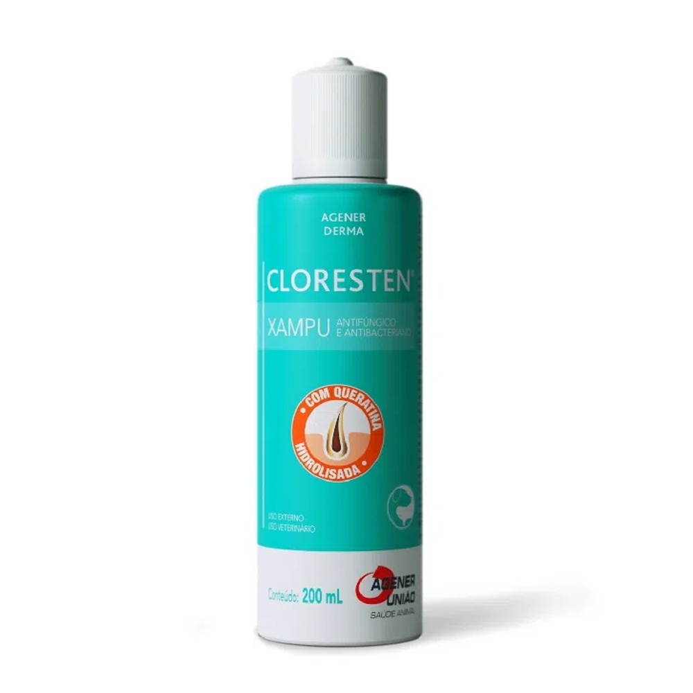 Cloresten Shampoo Agener União - 200mL em Oferta na Shopee