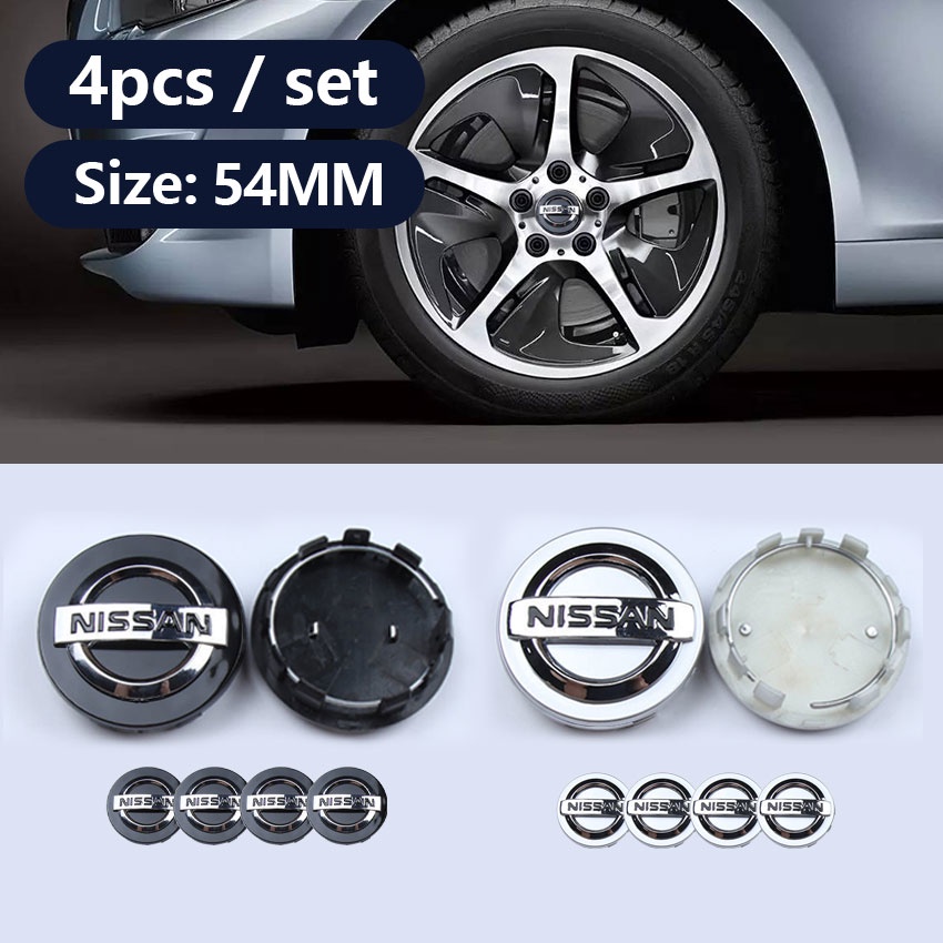 4pcs/set Tampa Do Centro Cubo Da Roda Carro NISSAN 54MM Emblema 3D Para Almera X-Trail Navara NP300 Grand Livina Serena C27 Sentra N16