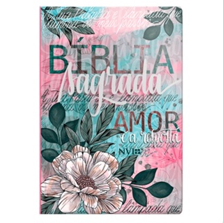 Bíblia Sagrada NVI | Flor Artística | Capa Especial em Oferta na Shopee