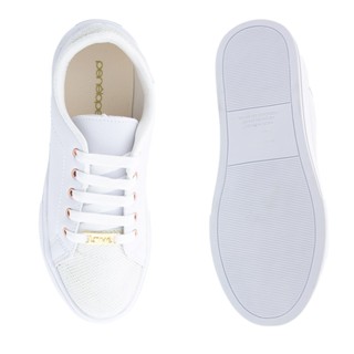 Tênis Penélope Flatform Aplicação Lurex Branco