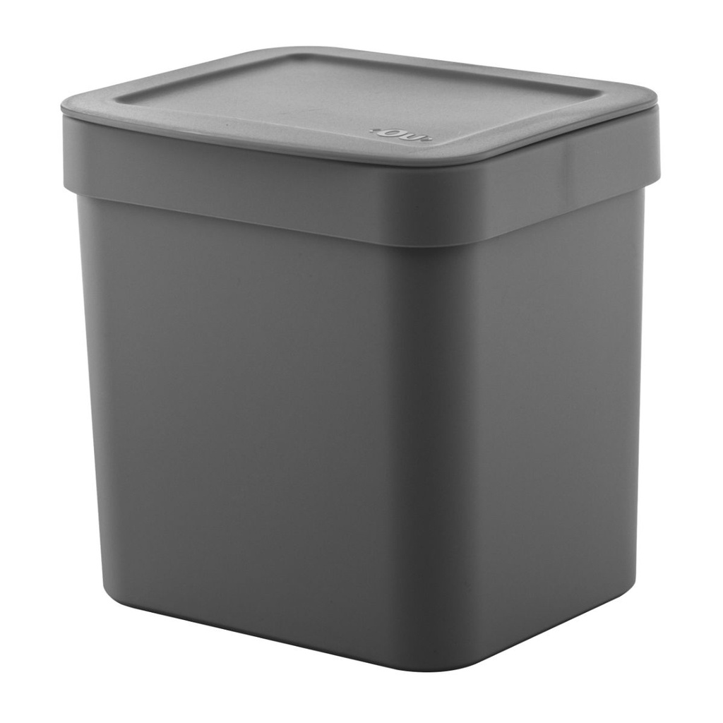 Lixeira de Pia Plástica Cinza Chumbo Trium Ou 4,7L em Oferta na Shopee