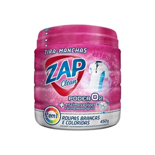 Tira manchas ZAP CLEAN PODER O2 450G 2 em 1 em Oferta na Shopee
