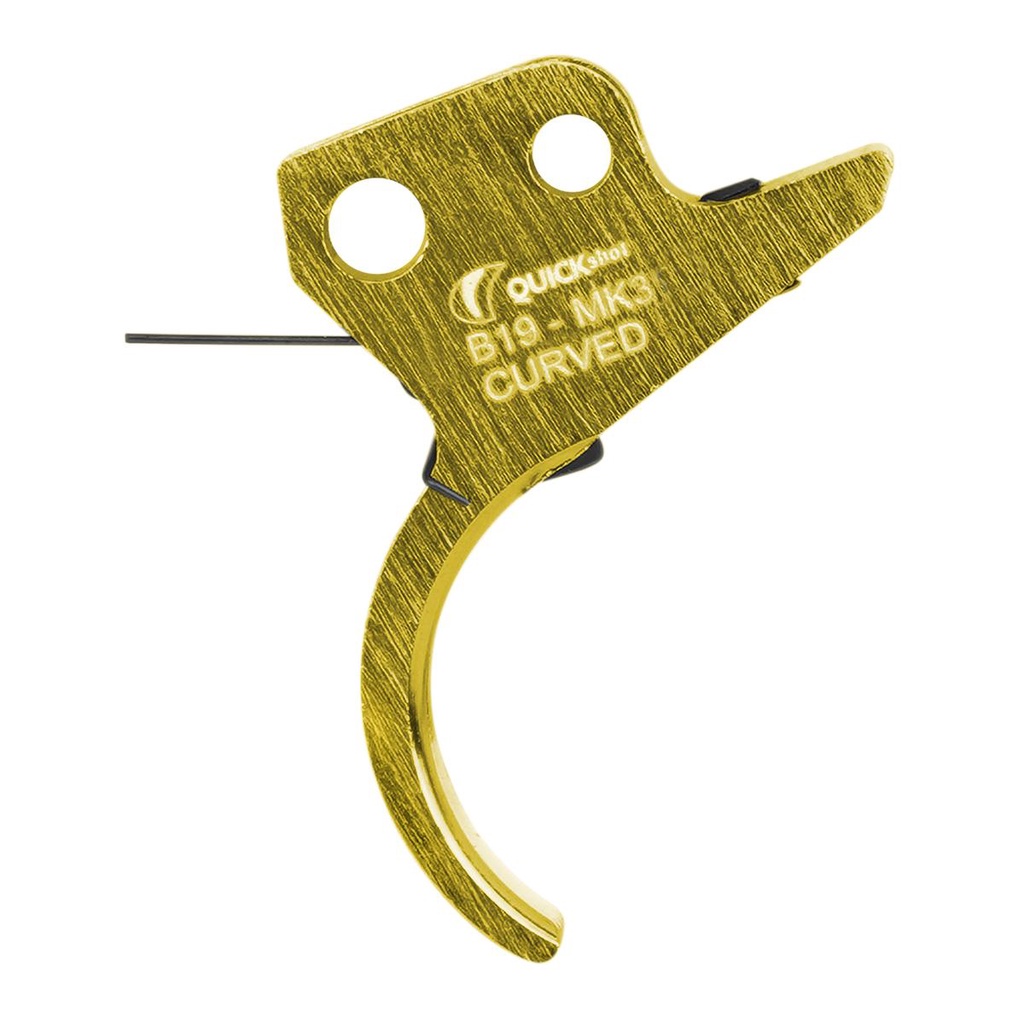 Gatilho Quickshot B19 Lamina Ajustavel Dourado Mk-3 Curved em Oferta na Shopee