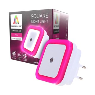 Luminaria Decorativa Noturna 1W Bivolt Rosa Decorlaser