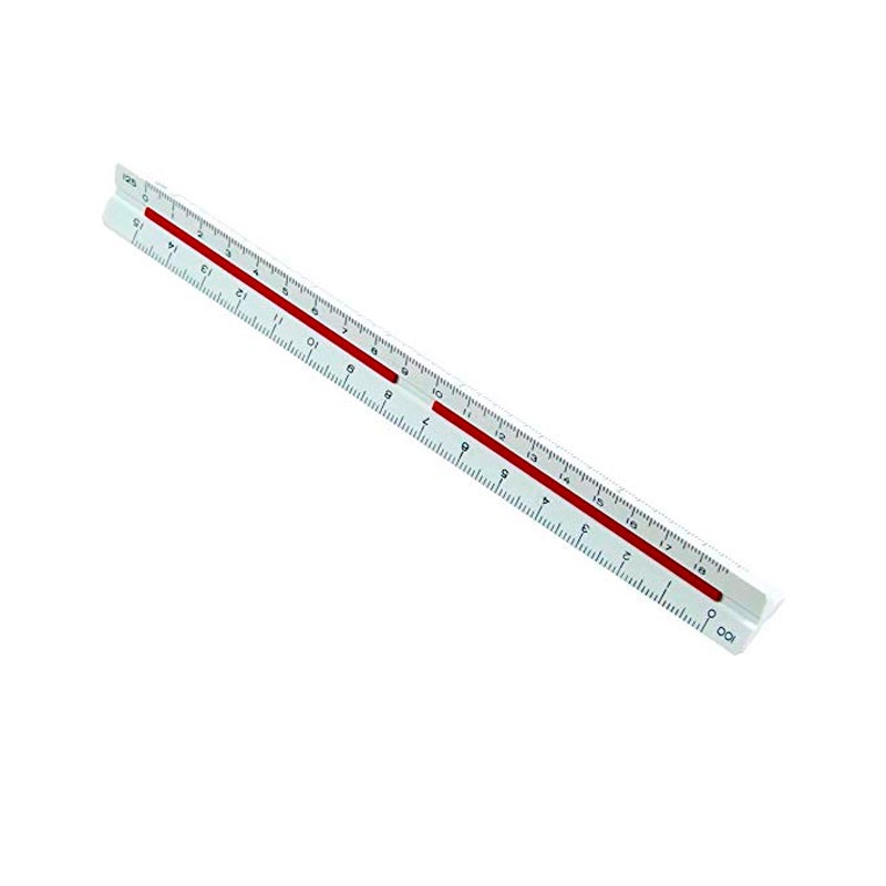 Escalímetro triangular mini 170x15mm ME15 Trident em Oferta na Shopee