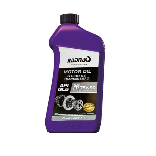 Oleo Transmissão Radnaq 75w90 Semissintético Api Gl-5 1 LITRO