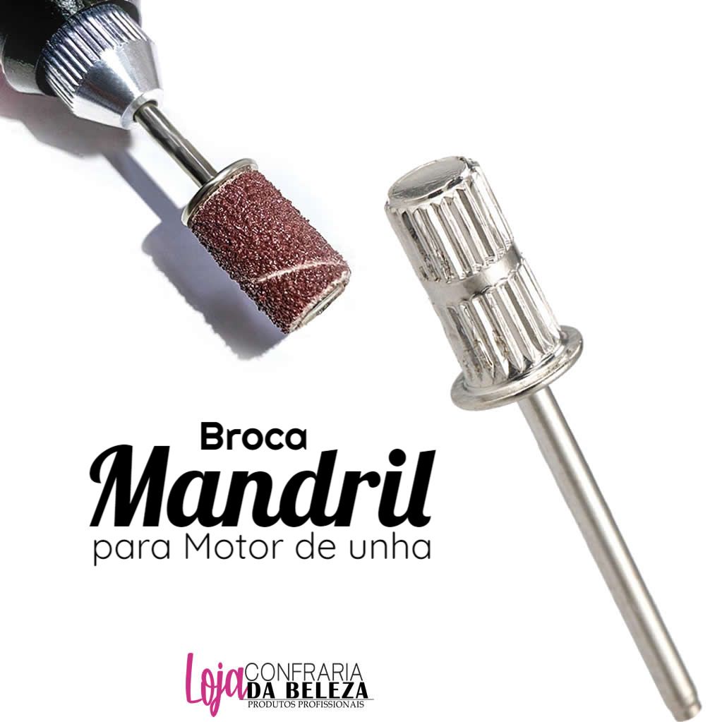 Broca Mandril para Motor de Unha Lixadeira Eletrica